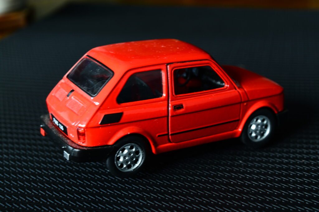 A toy replica of Fiat 126p. Photo: Pierogi and Poppies.