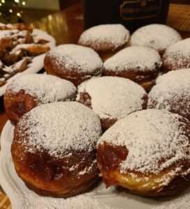 Polish jam-filled paczki